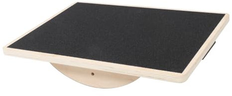 Milisten Rechteckiges Yoga Balance Board Aus Massivholz Rutschfest Fitness Und Koordinationstrainer Für Erwachsene Zuhause