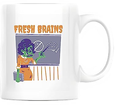 Aquarelle Tasses de Petit déjeuner Zombi Tasse personnalisée Tasses à café pour Collègue Amies 330ml
