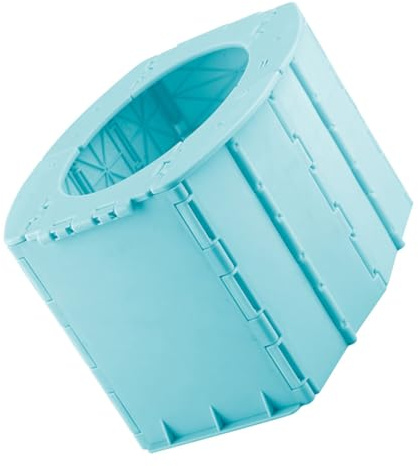 HONMEET Tragbare Faltbare Kinder Toilette aus Pp mit Blauem Design für Reisen und Auto für Kleinkind Toilettentraining Unterwegs