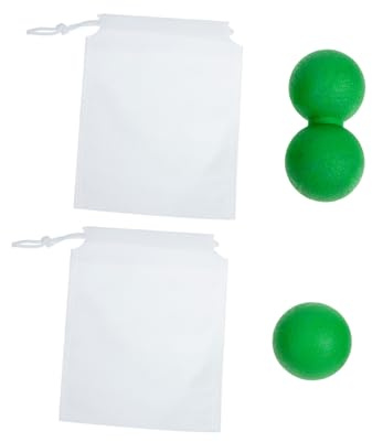 ROMISBABA Peanut Massage Ball Set Storage Bag Relaxing Balls for Foot and Body Massage, Deep Tissue Therapy Fitness Supplies for Trigger Point Release and Muscle Recovery