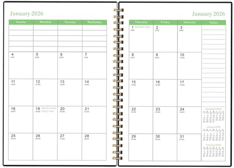 Kalender Planer 2026-2028,Jahresplaner - Mit 36 Monatsreitern Spiralbindung Planungsjournal - Notizbuch Für Familie Student Lehrer