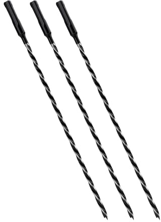 Lot de 3 forets hélicoïdaux/mèches à spirale SDS Plus 8 x 300 mm, forets à bois pour bois tendre, bois dur avec pointe de centrage