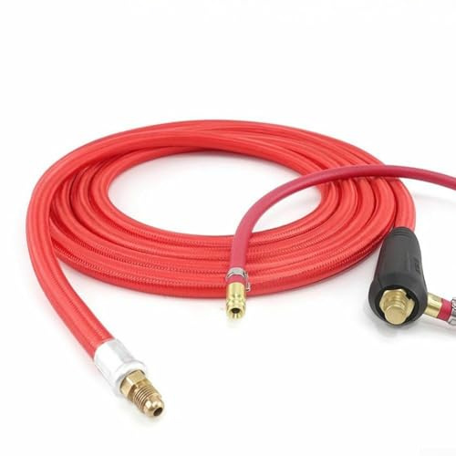 Tubo flessibile del cavo di saldatura TIG raffreddato ad aria con connettori rapidi integrati da 8mm e collegamento di alimentazione DKJ10 25 DIN