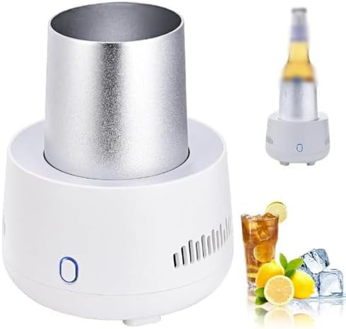 Portable Beverage Cooler Cup with USB Fast Cooling, Ideal for Home and Travel Use