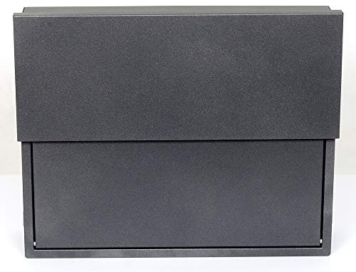 Großer Briefkästen XXL Zeitungsrolle Briefkasten Graphite 3K