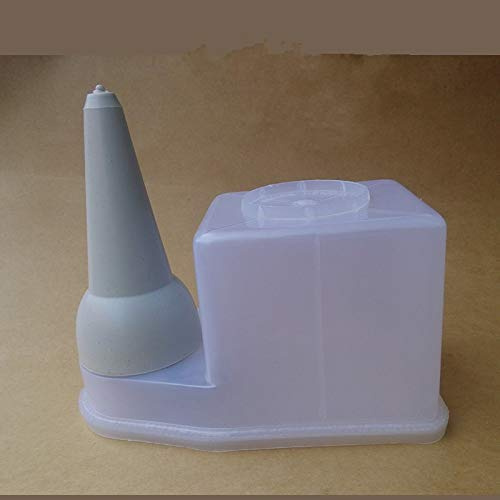 ZHONGJIUYUAN Klebertopf mit Pinsel für Lederhandwerk, PVA, Flüssig, Klebstoffbehälter mit Pinsel, Kleberapplikator, klar