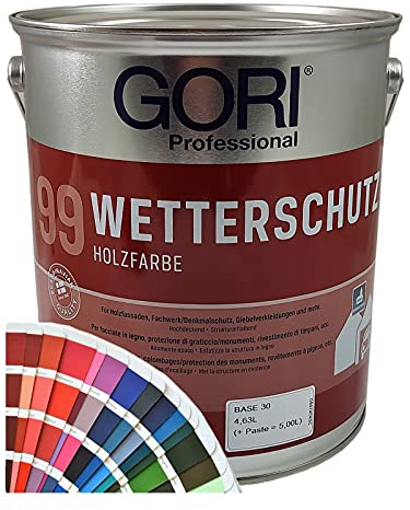 Gori 99 Wetterschutz Holzfarbe Sonderfarbtöne (5,00Liter, RAL7016 Anthrazit)