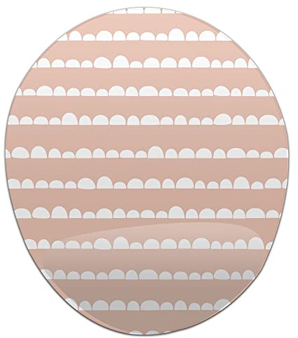 Bonamaison, Tappetino per mouse ergonomico con poggiapolsi, con stampa digitale, antiscivolo, per ufficio e casa, dimensioni: 20 x 23 cm