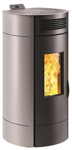 Invicta estufa de pellets de leña 9,5kw gris P941978