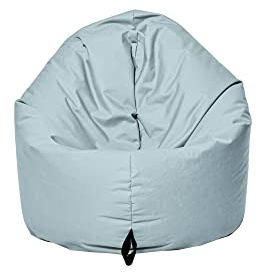 MB MILLINDABAG 2 in 1 Sitzsack für Kinder Jugendliche und Erwachsene Beanbag Sessel Kissen Indoor & Outdoor Gaminggeignet & bereits gefüllt Sitzkissen Bodenkissen (Grau, Durchmesser: 135 cm)