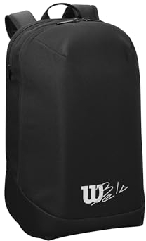 Wilson Unisex-Adult Bela Racketbag, Schwarz, 12 x 10 x 20/30 x 25 x 51 cm