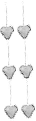 LIFKOME Lot De 3 Filtres À Thé De Cuisine En Acier Inoxydable Passoire À Thé En Forme De Cœur Accessoire Pour Infusion À Domicile 2 Pièces X 3