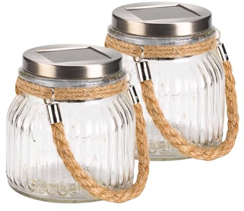 Marco Paul Firefly Glass Jar Outdoor Waterproof Tabletop Decor Hanging Lantern Decorative Lighting (2)