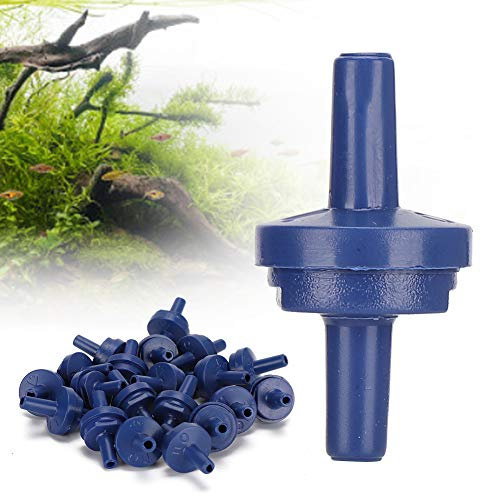 20 Stück Blaue Luftpumpe für Aquarien, Unidirektionales Rückschlagventil, Verhindert Wasserrückfluss, Unverzichtbares Aquarium-Zubehör