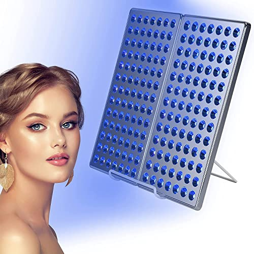 Bräunungslampe Gesichtsbräuner Solarium Portable Tanning Lamp für Zuhause, 24W Tragbare Bräunungslampen Sonnenlampe mit 182 Stück LED Augenschutz und Halterung für Gesicht und Körper