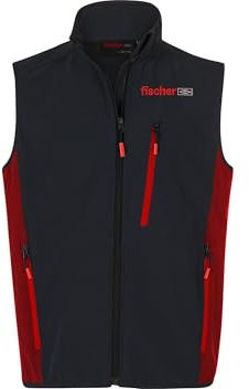 Fischer Gilet Softshell Vest AllWeather Pro Uomo Taglia L, Abbigliamento da Lavoro Workwear