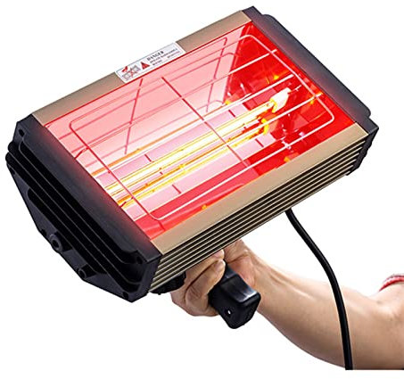 Lampe infrarouge de séchage de peinture, 1000W peinture infrarouge séchage séchant séchage rapide peinture infrarouge lampe de cuisson de poche courte ondulée infrarouge voiture peinture DT-SC-001 Pou