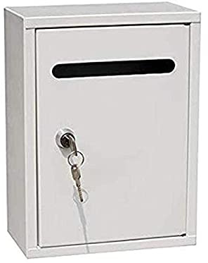 NSTVVEE Buzón Vertical de Pared diseñado para Exteriores. Este buzón de Oficina con Cerradura Ofrece un Estilo Decorativo rústico y Comercial y es fácil de Instalar. Dimensiones: 20 x 8 PU