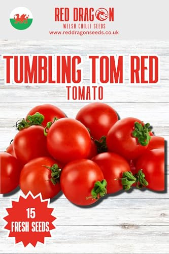 Tumbling Tom Red Tomato Seeds - 15 Fresh Tumbling Tom Red Tomato Seeds