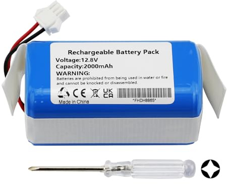 K KYUER Replacement Batería para Lefant M210 M210 Pro M213 M210P M210B M213S OKP Life K2 Robot Vacuum Cleaner Battery 12.8V 2000mAh