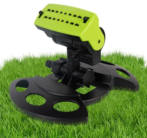 Irrigatore oscillante – Ampia Copertura irrigatore da Giardino, Larghezza Regolabile | di irrigazione da Giardino Durevole per la Cura del Prato, irrigazione del Giardino, umidità efficiente