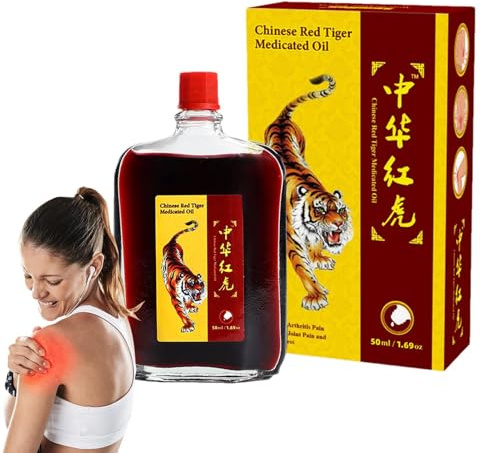 Olio Della Cina | Olio Della Tigre | Gel per Stiramenti da 50ml | per Discomfort Articolare e Dolore Muscolare Supporto Spalle Recupero Sportivo