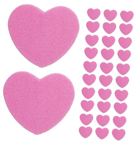 Beatifufu 50 Piezas Bloque Uñas Doble Cara Rosa Pulidor Esponja Lavable Manicura para Dedos y Uñas Acrílicas