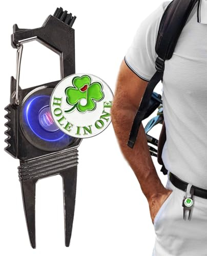 Flkiglm Pitchgabel - Multifunktionales Legierungs Divot Tool mit Ballmarker | Leichtes Zubehör Mit Bieröffner Für Spieler Jugendliche Anfänger Bis Fortgeschrittene
