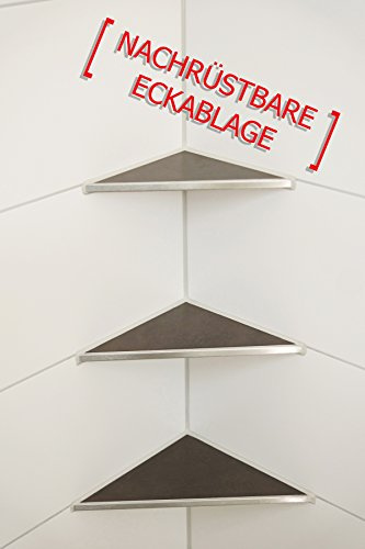 markiso befliesbare Duschablage - nachrüstbar- Eckablage, Duschregal 265x 265x 370mm - HK-NA 265