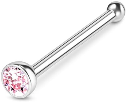 Willys Jewellery Piercing Stecker Körperschmuck aus 925 Sterling Silber mit Zirkoniastein für Damen und Girls