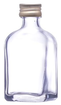 Wares of Knutsford 70 X Quadratische Mini/Miniatur-Glasflaschen (50 ml) mit Goldkappen. Perfekt für Kleine Geschenke Von Spirituosen, hausgemachten Getränken Oder als Hochzeitsbevorzugung