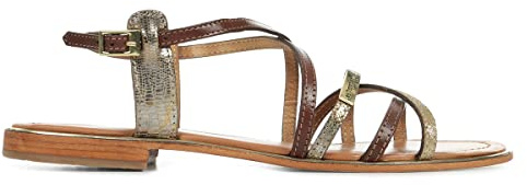 Les Tropéziennes Par M. Belarbi Femme Harry Chaussures>femme>sandales-et-nu-pieds, Marron Tan Or 797, 39 EU