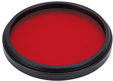 Filtros de Lente de Cámara Roja, 40,5 Mm 43 Mm 46 Mm 49 Mm Cámara DSLR Cámara HD Filtro de Lente a Todo Color Rojo Filtro de Lente de Cámara a Prueba de Aceite a Prueba de Agua con Estuche(49 mm)