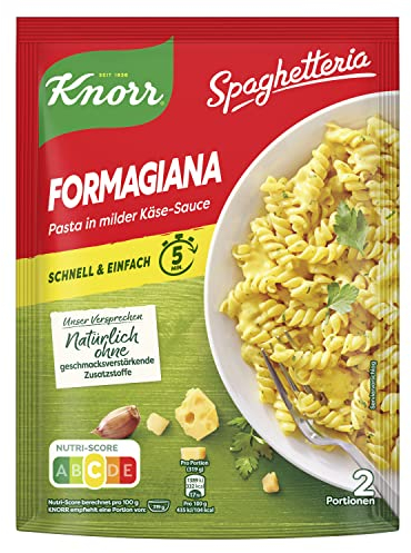Knorr Spaghetteria Nudel-Fertiggericht Formagiana leckeres Nudelgericht fertig in 5 Minuten 163 g