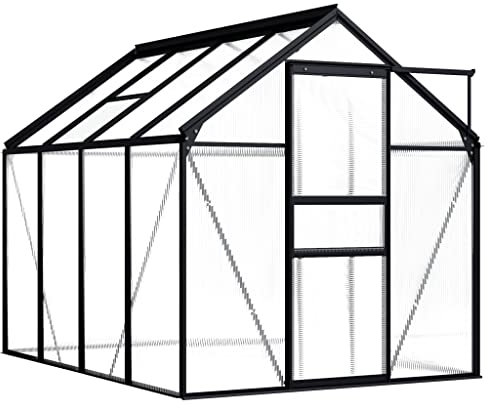 Jardinage - Jardin - Gazon - Serre - Aluminium Anthracite - 4,75 m