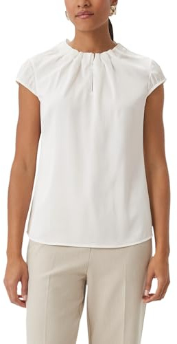 Comma Satinbluse mit Raffung