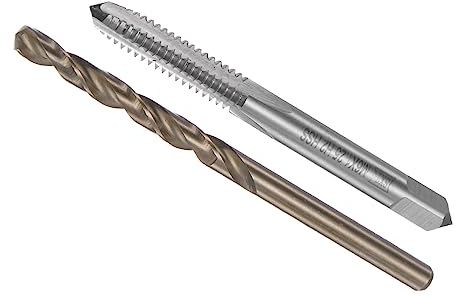 CoCud Gewindebohrer und Bohrer Bit Set M6 x 1.25 Gewindebohrer 4.7mm Bohrer Metrisch Maschinenschraube Gewindebohrer und Drehbohrer Werkzeug - (für Gewindeschneiden Reparieren) 1Set