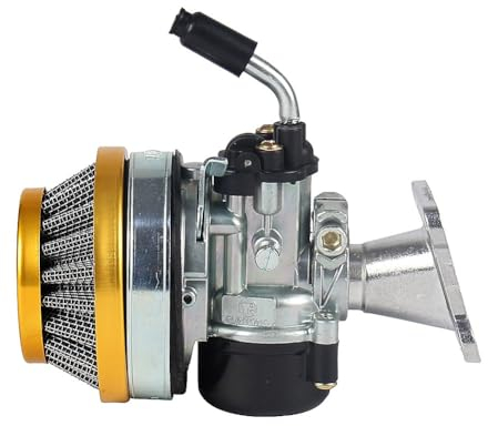 Carb Motorräder 2-takt Wassergekühlter Vergaser 37 49 50 80 Cc Mit Ansaugrohr-Luftfilter Für Mini Moto Dirt Pocket Bike ATV Vergaser (Color : Gold)