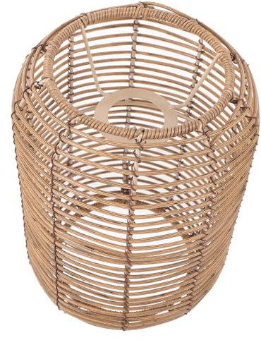 Vintage Lampenschirm Vintage-Lampenschirm gewebte Beleuchtung bürobeleuchtung schlafzimmer beleuchtung Rattanimitat Kronleuchter Schatten Boden Papierseil schmücken Plastik