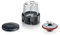 Bosch Accessoires MUZS68CG, hachoir universel, hachoir à glaçons, grains de café, pour hacher les légumes, les fruits, la viande, pour robot de cuisine série 6, série 8, noir/acier inoxydable