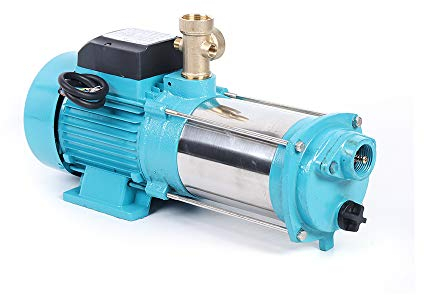 Pompes de jardin en acier inoxydable,Pompe à eau domestique 1300W,Pompe de jardin portable 4000 litres avec interrupteur automatique et pressostat 9.8Bar