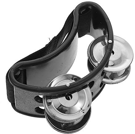 ifundom Fuß-tamburin für Jungen und Mädchen Musik-bildungsspielzeug Tamburin Handglocken Fuß-schüttelglocke