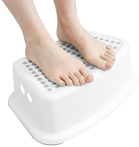 Toiletten Fußhocker 15cm, Toilettenhocker Erwachsene, WC Hocker, Hoch Tritthocker Kinder Tritt Schemel, Badezimmer Töpfchen Tritthocker, Badezimmerhocker Und Kinder Für Kackhocke, rutschfest
