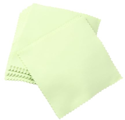 80pcs Microfiber Cleaning Cloths for Eyeglasses, Jewelry and Screens | Portable 80pcs Pack, Green Microfiber Finish, Suitable for Mobile Phone and Computer Surfaces