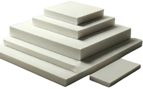 ComfyWise High Density Foam Chair Pads Cut to Size for Custom Sheet Cushions, Upholstery Padding & Sofa Cushion Replacement (1 in, 20 x 20 in)