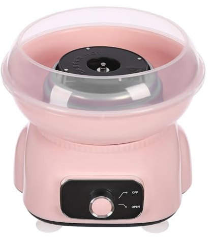 Máquina de algodón de azúcar, 500 W, forma de astronauta, <45 dB, adecuada para cumpleaños, celebraciones familiares y bricolaje de dulces, color rosa