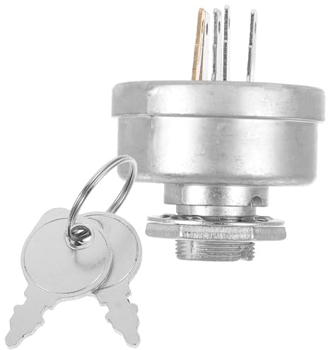 Healifty Interrupteur D'allumage Clé pour Tondeuse Autoportée Modèle 430, Remplacement Précis, Boîtier en Alliage de Zinc, Allumage Stable, Accessoire pour Pièces Détachées de Tondeuse