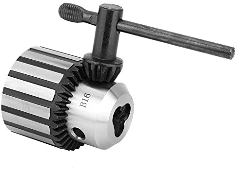 Portabrocas con Llave B16 para Torno y Taladro de Banco Abrazadera Ajustable 0 5 13 mm Compatible con Portabrocas Tipo Llave y Accesorios de Torner a Industrial