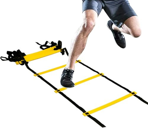 Koordinationsleiter, Flexibilitäts-Speed-Leiter, Sporttrainingsset, Fitness-sprungleiter, Beinarbeit, Sportausrüstung Für Kinder Und Erwachsene, Outdoor-Training, 8m