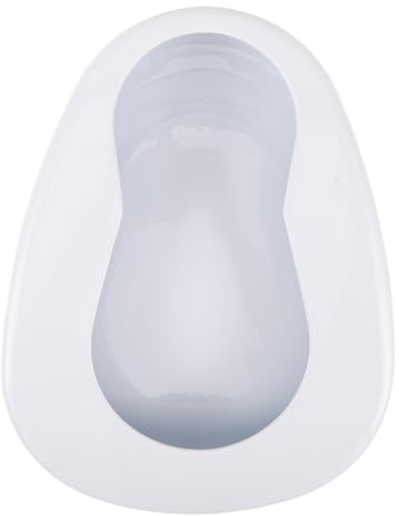 BETOOKY Bacinilla Diseño Ligero y Fácil Limpieza de Hierro Portátil Ergonómica para Pacientes Postrados en Cama Adecuado para Hospital y Cuidado de Ancianos